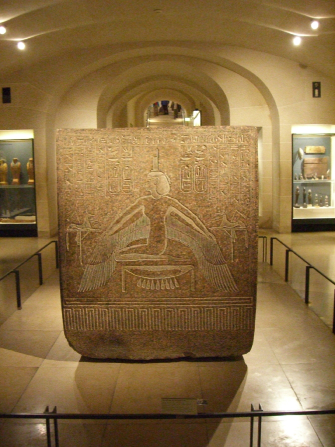 Egyptian sarcophagus of Ramses III at the Louvre