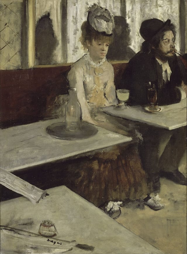 In a Café (The Absinthe Drinker) — Degas