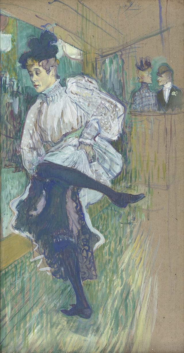 Jane Avril Dancing — Toulouse-Lautrec