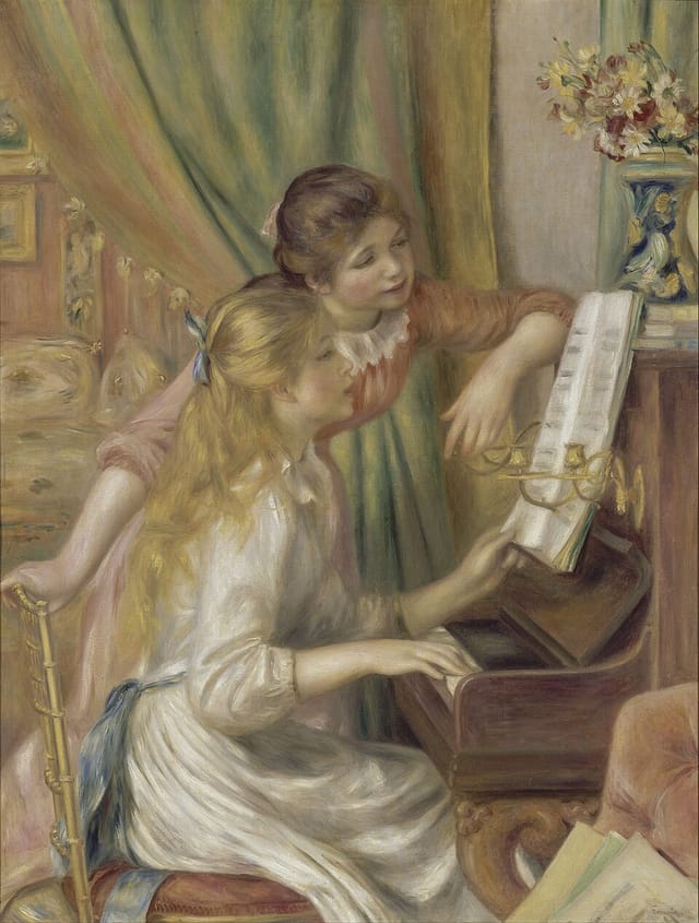 Young Girls at the Piano — Renoir
